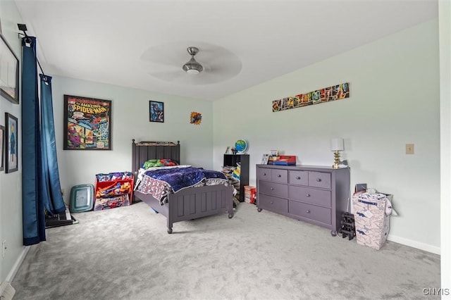 331 Hickory Ln, Hastings, NY 13036 - bedroom featuring carpet floors and a ceiling fan