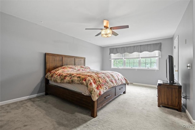 331 Hickory Ln, Hastings, NY 13036 - bedroom featuring light carpet and ceiling fan