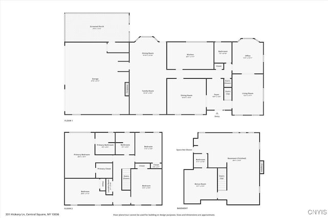 331 Hickory Ln, Hastings, NY 13036 - view of property floor plan
