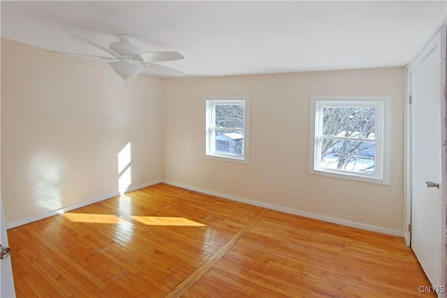 32 Franklin St, Champion, NY 13619 - unfurnished room with a ceiling fan and light wood-style flooring