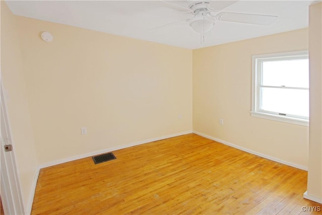 32 Franklin St, Champion, NY 13619 - unfurnished room featuring light wood finished floors, ceiling fan, and a smoke detector