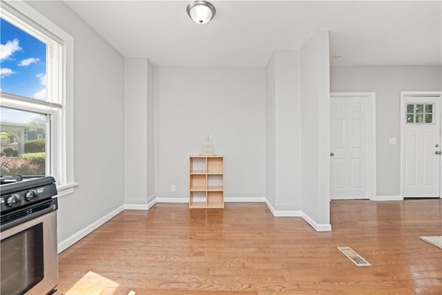 1084 Plymouth Ave S, Rochester, NY 14608 - interior space featuring stainless steel range and light wood-type flooring