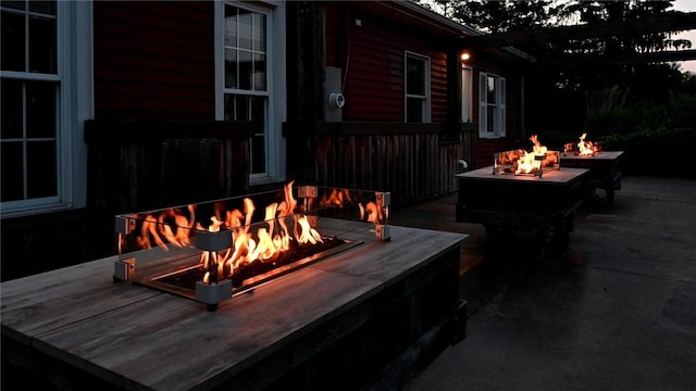 1369 Pittsford Mendon Rd, Mendon, NY 14506 - view of patio / terrace with a fire pit