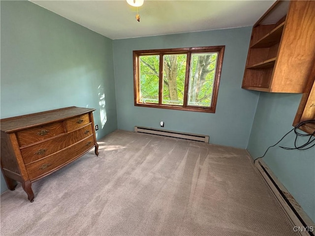 237 E Hamilton Ave, Sherrill, NY 13461 - carpeted bedroom featuring a baseboard radiator and baseboard heating