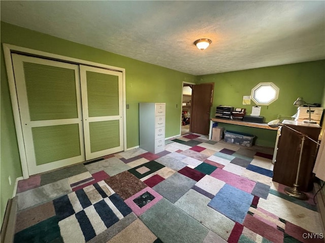 237 E Hamilton Ave, Sherrill, NY 13461 - office with a textured ceiling