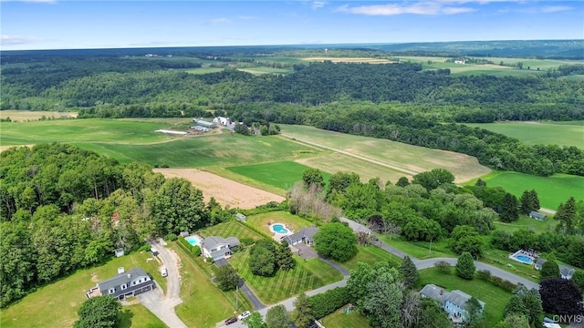 1705 Lancelot Pl, Skaneateles, NY 13152 - aerial view of property and surrounding area featuring a heavily wooded area