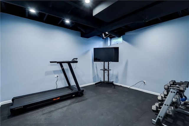 10 Muirfield Ct, Pittsford, NY 14534 - workout room with baseboards