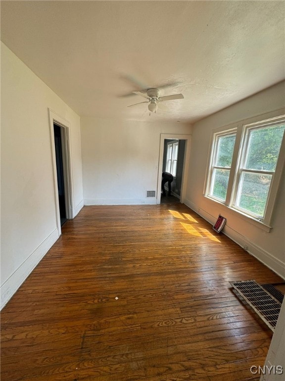 152 Fage Ave Unit 54, Syracuse, NY 13205 - empty room featuring hardwood / wood-style flooring and a ceiling fan