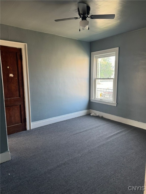 152 Fage Ave Unit 54, Syracuse, NY 13205 - carpeted empty room with ceiling fan and baseboards