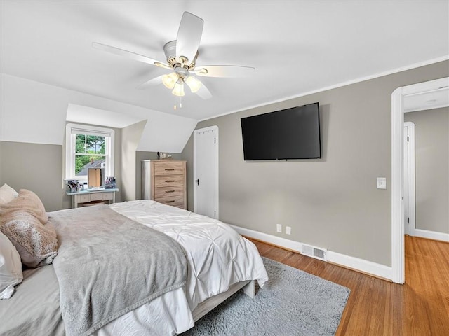 245 Worthington Rd, Irondequoit, NY 14622 - bedroom featuring wood finished floors and a ceiling fan