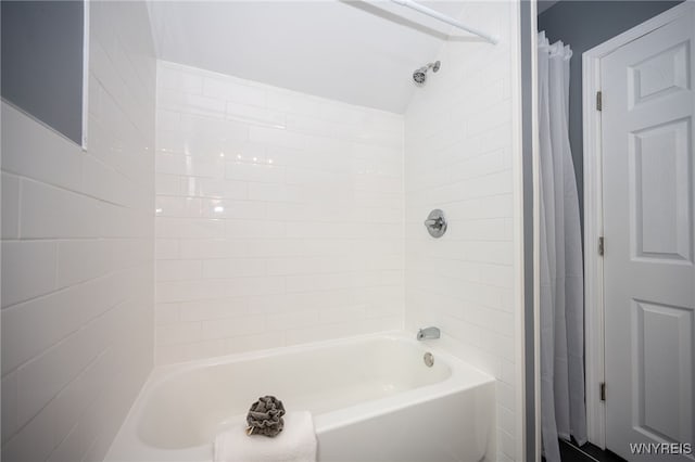 827 Tifft St, Buffalo, NY 14220 - bathroom with shower / bathtub combination with curtain