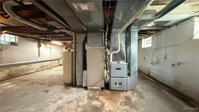 1890 Linwood Ave, Niagara Falls, NY 14305 - basement with water heater