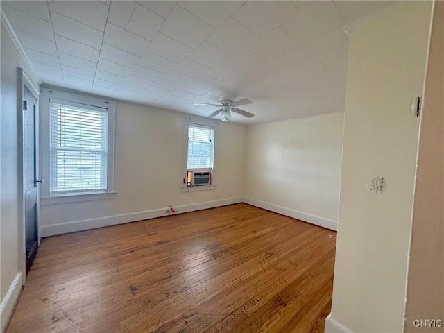 211 Pharis St, Syracuse, NY 13204 - spare room featuring hardwood / wood-style floors and a ceiling fan