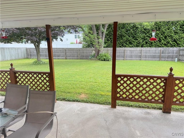 8467 Torchwood Ln, Cicero, NY 13039 - fenced backyard featuring a patio