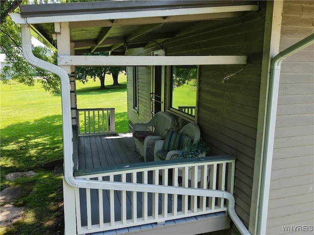 6716 Main St, Cherry Creek, NY 14723 - deck featuring a yard