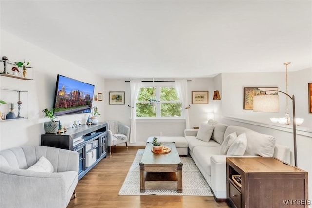 7052 Waring Cir, Evans, NY 14047 - living room with light wood-type flooring