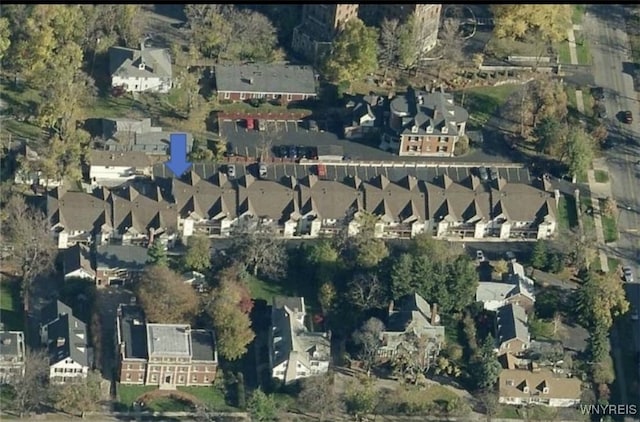 770 W Ferry St Unit 9A, Buffalo, NY 14222 - aerial view of property and surrounding area featuring nearby suburban area