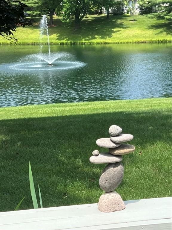 56 Waterview Cir, Penfield, NY 14625 - view of green lawn with a water view