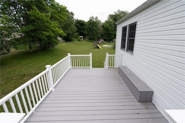 5 Yankee Ct, Chili, NY 14624 - wooden deck with a lawn