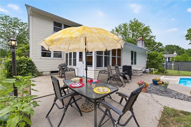 5647 Stevens Dr S, Cicero, NY 13039 - view of patio featuring a grill
