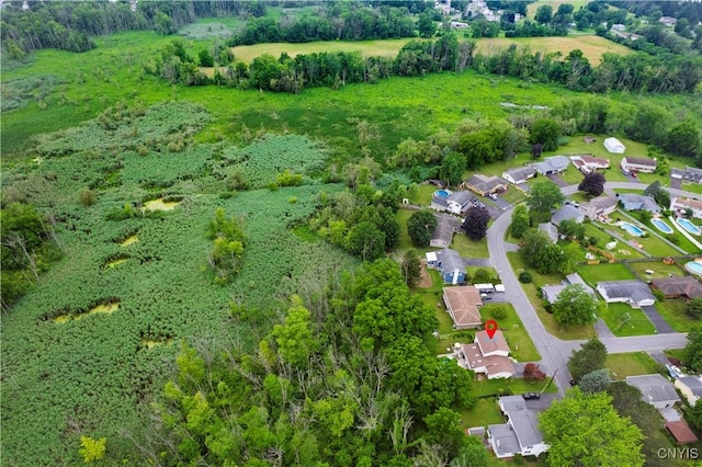 5647 Stevens Dr S, Cicero, NY 13039 - aerial view of property's location with nearby suburban area