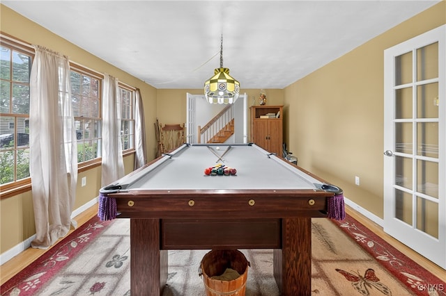 5647 Stevens Dr S, Cicero, NY 13039 - recreation room featuring light wood-style floors, healthy amount of natural light, and billiards table
