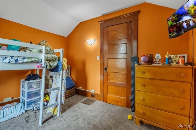6467 Patchin Rd, Boston, NY 14025 - bedroom with lofted ceiling and carpet floors
