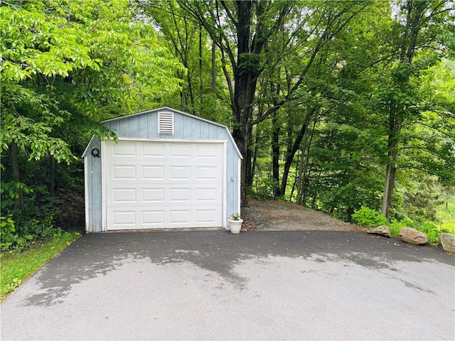 1237 County Highway 11, Davenport, NY 13860 - detached garage with asphalt driveway