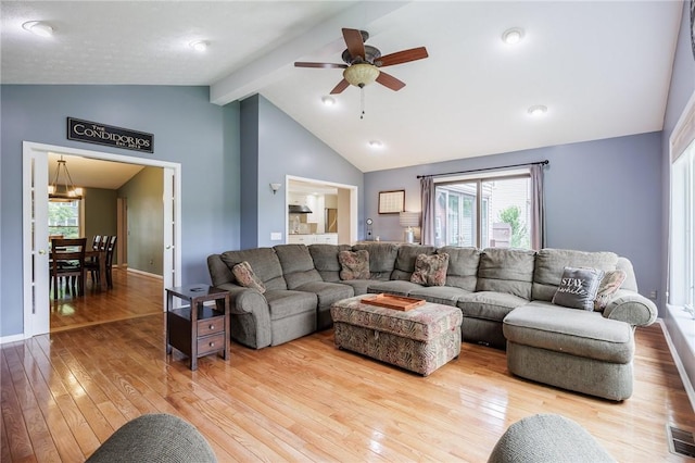 25 Killdeer Ln, Perinton, NY 14450 - living room with light wood-style flooring and ceiling fan
