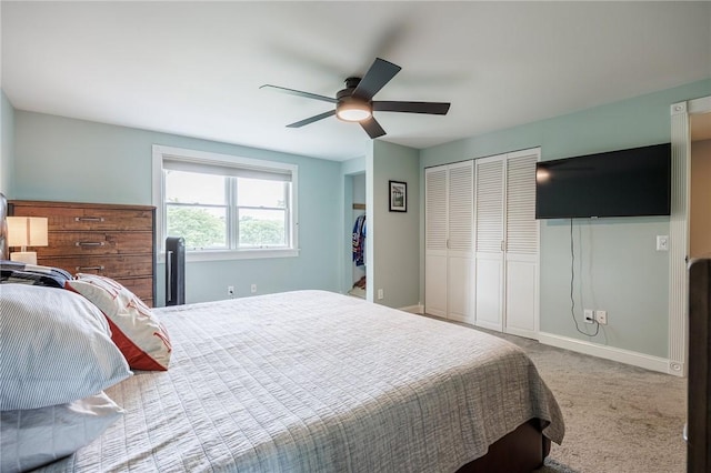 25 Killdeer Ln, Perinton, NY 14450 - carpeted bedroom featuring a closet and a ceiling fan