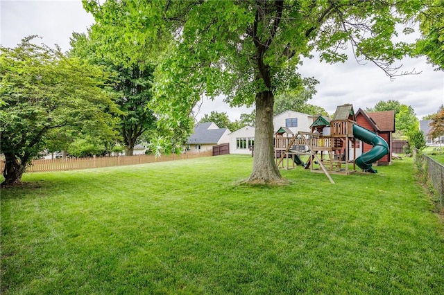 25 Killdeer Ln, Perinton, NY 14450 - view of yard featuring a playground