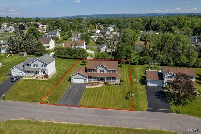 121 Ben Bar Cir, Whitestown, NY 13492 - aerial view of residential area with property boundaries highlighted