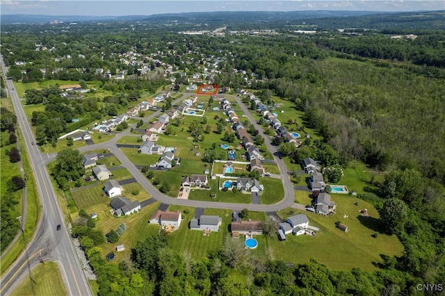 121 Ben Bar Cir, Whitestown, NY 13492 - aerial view of property's location with a heavily wooded area