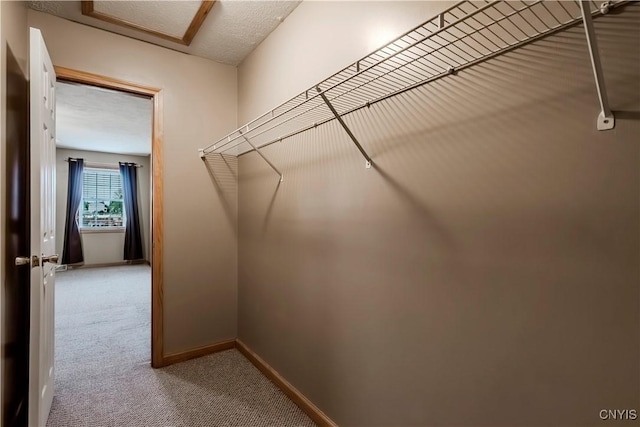 121 Ben Bar Cir, Whitestown, NY 13492 - walk in closet featuring carpet flooring and attic access
