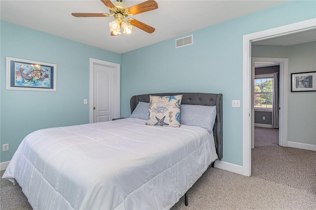 228 Southshore Pl, Webster, NY 14580 - bedroom with carpet and ceiling fan