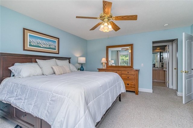 228 Southshore Pl, Webster, NY 14580 - bedroom featuring light carpet and ceiling fan