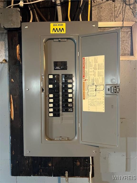 2479 Forest Ave, Niagara Falls, NY 14301 - utility room with electric panel