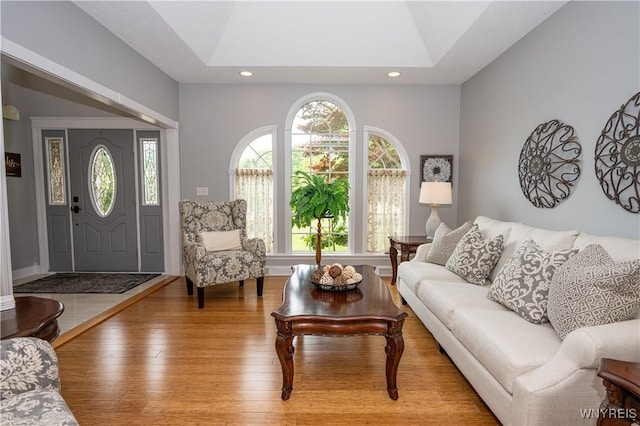 9 Rolling Woods Ln Unit E, West Seneca, NY 14224 - living room with wood finished floors and recessed lighting