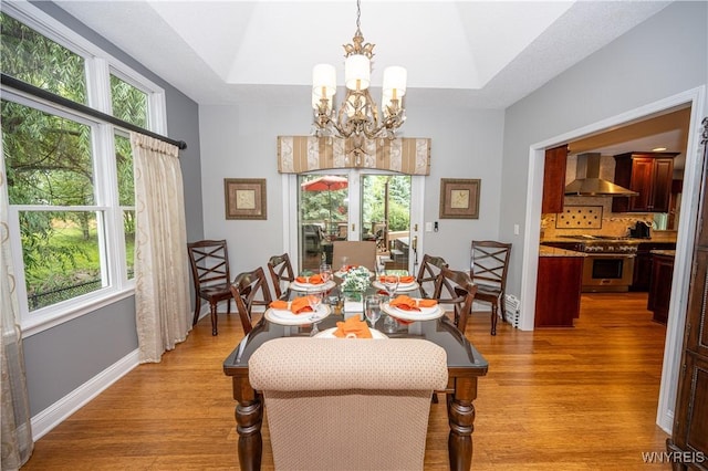 9 Rolling Woods Ln Unit E, West Seneca, NY 14224 - dining room with plenty of natural light, a chandelier, and light wood-style floors