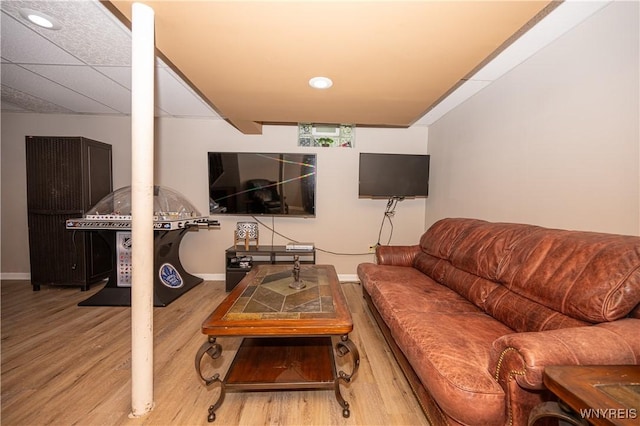 9 Rolling Woods Ln Unit E, West Seneca, NY 14224 - living room featuring wood finished floors and recessed lighting