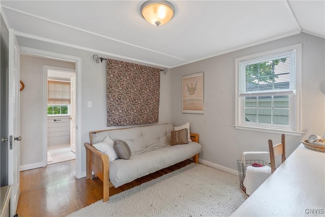 200 Halton Rd, Dewitt, NY 13224 - bedroom with wood finished floors and vaulted ceiling