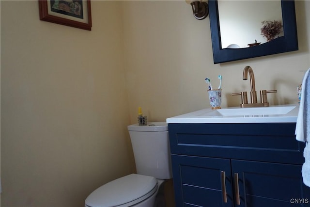 64 Bunner St, Oswego, NY 13126 - half bathroom featuring vanity and toilet