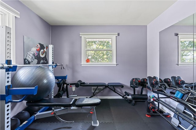 5 Tudor Dr, Owego, NY 13760 - exercise room featuring baseboards