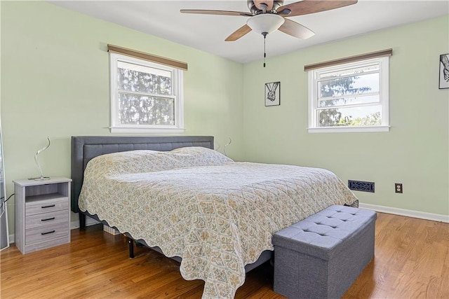 5 Tudor Dr, Owego, NY 13760 - bedroom with wood finished floors and a ceiling fan