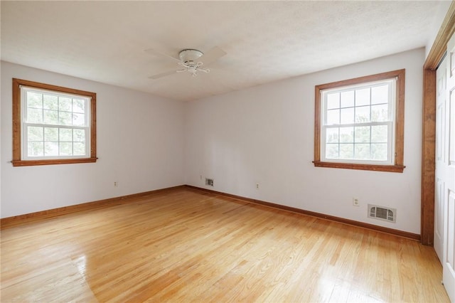 326 Cheese Factory Rd, Mendon, NY 14472 - spare room featuring light wood-type flooring and a ceiling fan