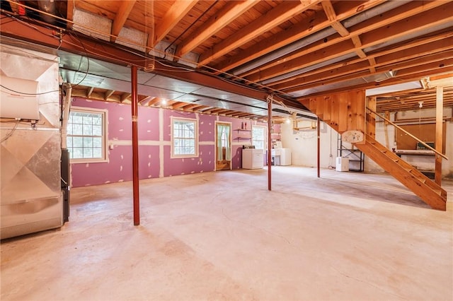 326 Cheese Factory Rd, Mendon, NY 14472 - basement with separate washer and dryer