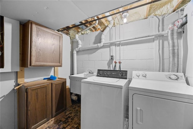 1521 Aster Ter, Walworth, NY 14568 - laundry room with cabinet space and washing machine and dryer