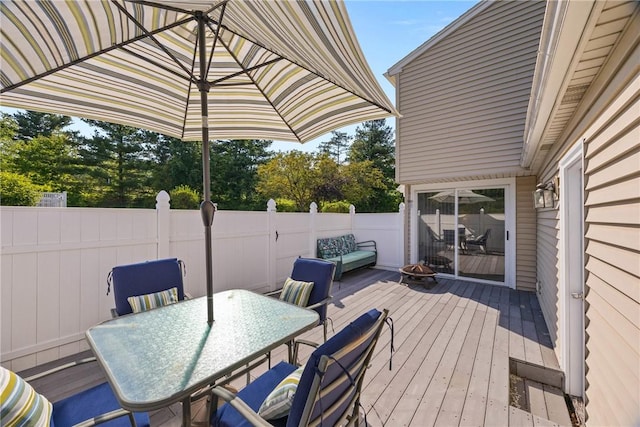 1521 Aster Ter, Walworth, NY 14568 - wooden deck featuring outdoor dining area