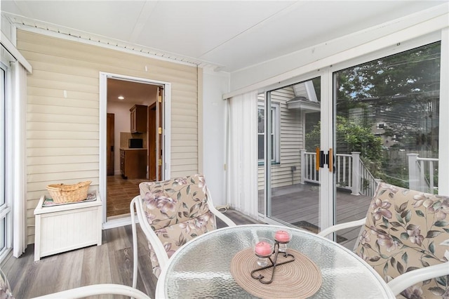 23 Hathaway Rd, Irondequoit, NY 14617 - sunroom / solarium with plenty of natural light and outdoor dining area