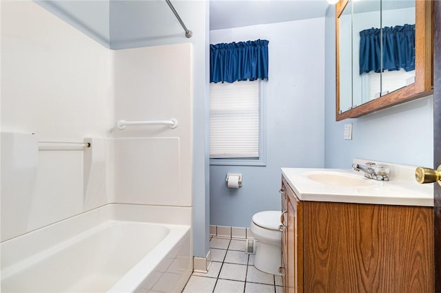 23 Hathaway Rd, Irondequoit, NY 14617 - bathroom featuring tile patterned floors, vanity, and tub / shower combination